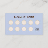 Modern simple coffee Shop Loyalty Card 名刺 (裏面)