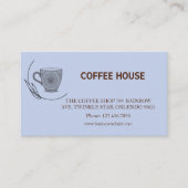 Modern simple coffee Shop Loyalty Card 名刺 (正面)