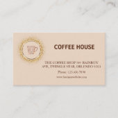 Modern simple coffee Shop Loyalty Card 名刺 (正面)
