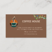 Modern simple coffee Shop Loyalty Card 名刺 (正面)