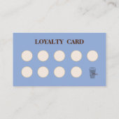 Modern simple coffee Shop Loyalty Card 名刺 (裏面)