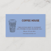 Modern simple coffee Shop Loyalty Card 名刺 (正面)