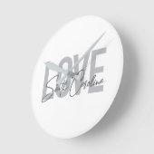 Modern, simple, cool design Love South Carolina ラウンド壁時計 (傾斜)