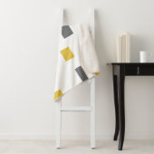 Modern, simple, cool geometric yellow gray pattern シェルパブランケット (インサイチュ)