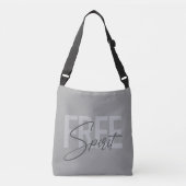 Modern, simple, cool typography of Free Spirit クロスボディバッグ (正面)