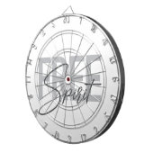 Modern, simple, cool typography of Free Spirit ダーツボード (正面右)