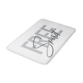 Modern, simple, cool typography of Free Spirit バスマット (アングル)