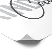 Modern, simple, cool typography of Kindness Counts ポスター (角)