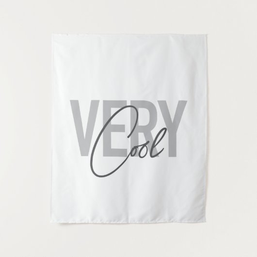 Modern, simple, cool typography of Very Cool タペストリー (正面)