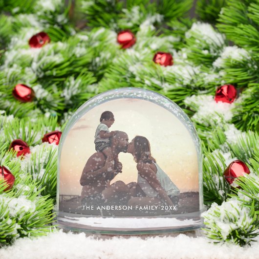 Modern Simple Create Your Own 2 Photo Keepsake (クリスマス)