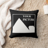 Modern Simple Create Your Own Wedding Picture クッション (ブランケット)