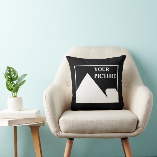 Modern Simple Create Your Own Wedding Picture クッション (椅子)