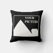 Modern Simple Create Your Own Wedding Picture クッション (裏面)