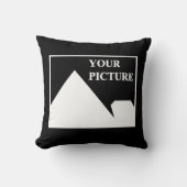Modern Simple Create Your Own Wedding Picture クッション (正面)