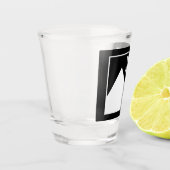 Modern Simple Create Your Own Wedding Picture ショットグラス (左)