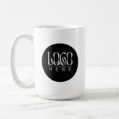Modern Simple Custom Business Logo Branded コーヒーマグカップ (左)
