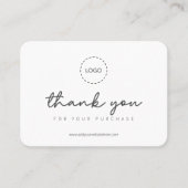 Modern Simple Custom Business Logo Coupon Promo コーリングカード (正面)