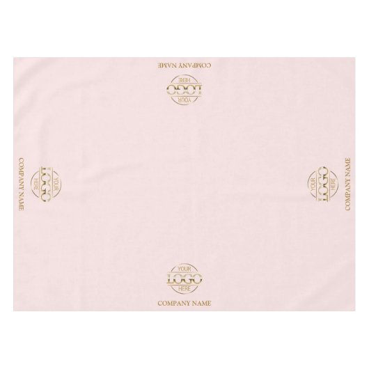 Modern Simple Custom Business Logo Promotional テーブルクロス (正面(横))