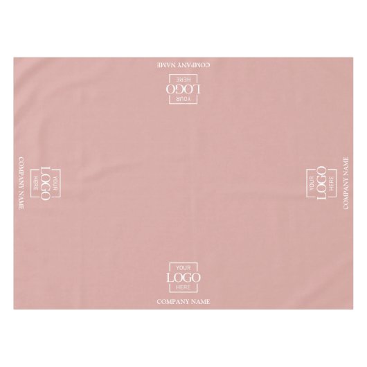 Modern Simple Custom Business Logo Promotional テーブルクロス (正面(横))