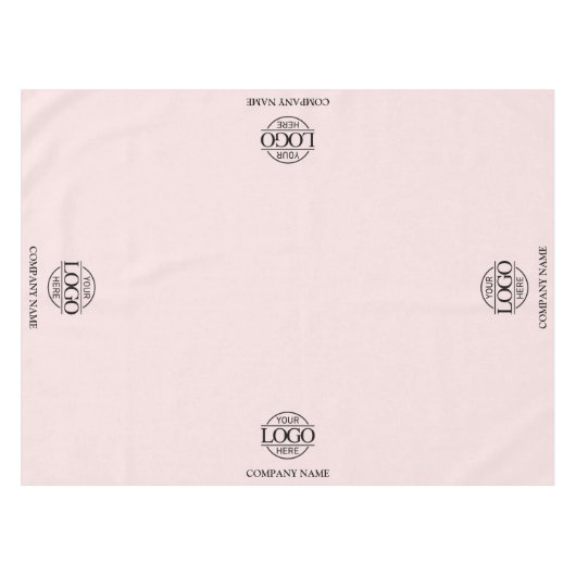 Modern Simple Custom Business Logo Promotional テーブルクロス (正面(横))