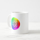 Modern Simple Custom Business Logo Template mug コーヒーマグカップ (正面左)