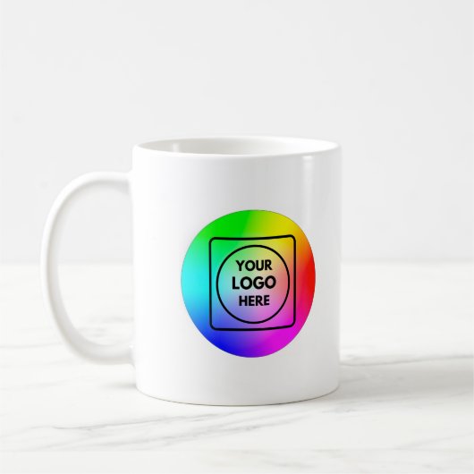 Modern Simple Custom Business Logo Template mug コーヒーマグカップ (左)