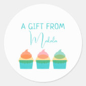 Modern Simple Cute Trendy Personalized Gift From ラウンドシール (正面)