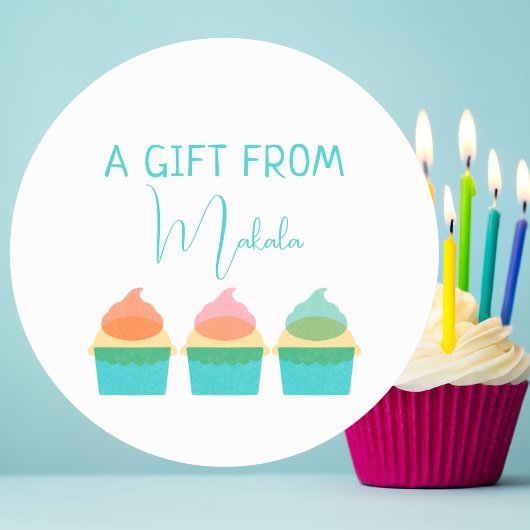 Modern Simple Cute Trendy Personalized Gift From ラウンドシール