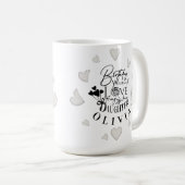 Modern Simple Daughter Birthday Design コーヒーマグカップ (正面右)