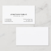 Modern Simple Design Elegant Professional Custom 名刺 (正面/裏面)