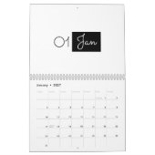 Modern Simple Elegant 2026 Calendar カレンダー (1月 2027)