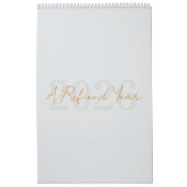 Modern Simple Elegant 2026 Calendar カレンダー (カバー)