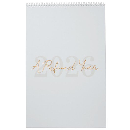 Modern Simple Elegant 2026 Calendar カレンダー (カバー)