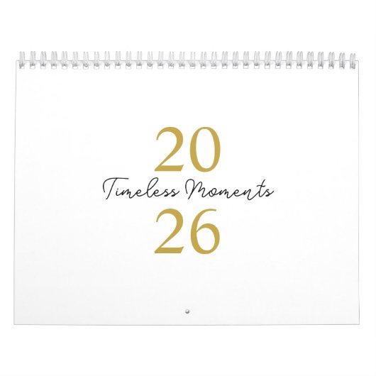 Modern Simple Elegant 2026 Calendar カレンダー (カバー)