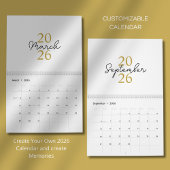 Modern Simple Elegant 2026 Calendar カレンダー
