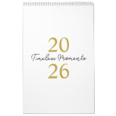 Modern Simple Elegant 2026 Calendar カレンダー (カバー)
