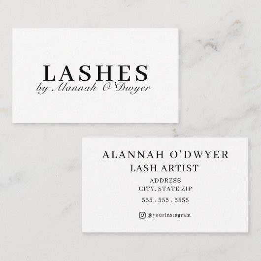 Modern, Simple, Elegant Business Card 名刺 (正面/裏面)