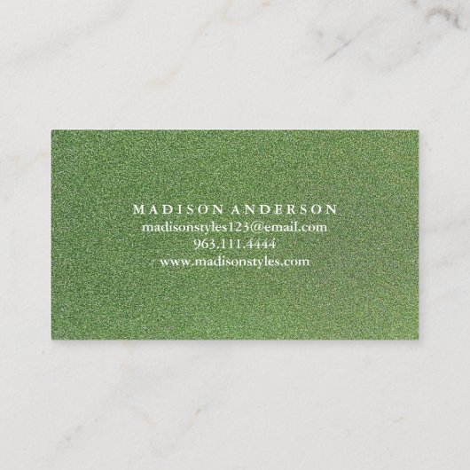 Modern Simple elegant typography Loyalty Card 名刺 (裏面)