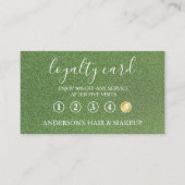 Modern Simple elegant typography Loyalty Card 名刺 (正面)