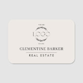 Modern simple Elegant your logo 名札 (正面)