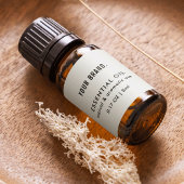 Modern Simple Essential Oil Dropper Bottle Wrapper ラベル