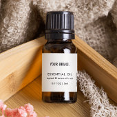 Modern Simple Essential Oil Dropper Bottle Wrapper ラベル