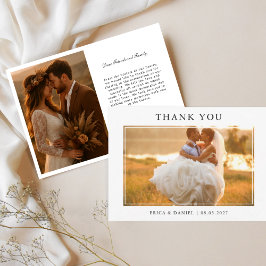 Modern Simple Framed Photo Wedding Landscape