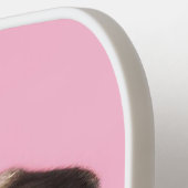 Modern Simple Funny Dog Pet Photo ピックルボールラケット (左詳細)