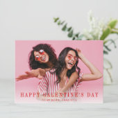 Modern Simple Happy Gelantine's Day Photo シーズンカード (スタンド正面)