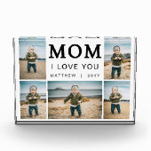 Modern Simple I Love You Mom Collage 5 フォトブロック (正面)