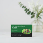 Modern Simple Lawn Service Business Cards 名刺 (スタンド正面)