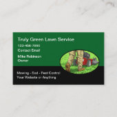 Modern Simple Lawn Service Business Cards 名刺 (正面)