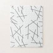 Modern, simple, messy graphic line pattern ジグソーパズル (縦)