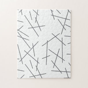 Modern, simple, messy graphic line pattern ジグソーパズル